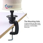 22 Inch Canvas Block Head Set for Wig Making and Styling - Complete Kit with C Stand, Styling Clips, T and C Needles, Thread, and Lace Wig Caps