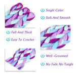Colorful Braiding Hair Extensions – Stand Out with 24-Inch Rainbow Jumbo Braids