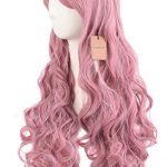 Cosplay with 28" Rouge Pink Lolita Long Curly Wig - Perfect for Playful and Vibrant Characters