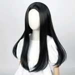 Long Straight Black Cosplay Wig – Includes Free Wig Cap for Effortless Daily and Party Cosplay