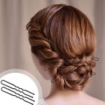 Hairstyle with Wenobby's 100 PCS U Shaped Hair Pins for Buns – Perfect for Secure Updos and Stylish Hairdos