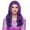 Long Natural Wavy Purple Wig - Ideal for Cosplay, Halloween, and Anime Parties!