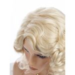 Blonde Bombshell Short Curly Wig - Soft Synthetic Heat Resistant Hair for Party, Costumes, and Halloween Glam
