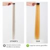 PCS 22" Synthetic Straight Hair Clips for Women - Cheap Invisible Golden Blonde for Instant Glamour