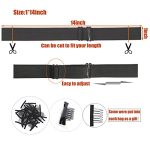 Secure Lock 6PCS Adjustable Wig Bands for Lace Front - Thick and Stretchy Wig Straps for Ultimate Comfort and Hold (Black)