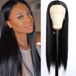 Captivating Allure: V'NICE Long Straight Lace Front Wig for Daily Glam