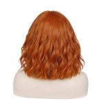 incohair 14 Inches Dark Orange Wig – Short, Curly, and Perfect for Every Occasion