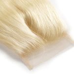 180% Density HD 4x4 14 Inch Gold HD Lace Closure - Sheer HD Lace Blonde Virgin Remy Human Hair Wig for Effortless Elegance