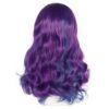 Long Natural Wavy Purple Wig - Ideal for Cosplay, Halloween, and Anime Parties!