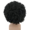 Short Black Fluffy Disco Afro Wig - Ideal for Anime Cosplay and Fun Events