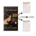 Lay's Beauty Premium Quality Invisible Wig Caps: HD Skin Sheer, Colorless Transparent for Lace Front Wigs