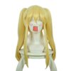 Xingwang Queen's Anime Long Straight Blonde Yellow Wig - Featuring Clip-on Two Ponytails for Ultimate Style