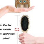 Silky Strands: Elevate Your Style with the Detangling Magic of the Wig Brush's Professional Wood Handle
