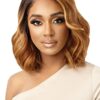 Outre Synthetic Melted Hairline HD Lace Front Wig - JAYCIANA | Experience Seamless Beauty in Stunning 1B Off Black Shade