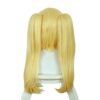 Xingwang Queen's Anime Long Straight Blonde Yellow Wig - Featuring Clip-on Two Ponytails for Ultimate Style