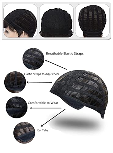 KiyaCOS Shota Aizawa Cosplay Wig - Heat Resistant Black Fluffy Curly Wave for Anime Daiy Wear and Costume Mastery