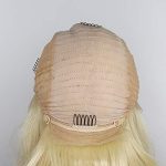 13x6 Long Parting Synthetic Lace Front Wig - Pre Plucked, Bleached Knots, and 613 Blonde Magic