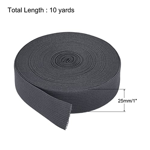High Elasticity Grey Knit Elastic Spool - Perfect for Sewing, Wigs, Waistbands, and More - 10 Yards