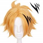 Unleash Your Inner Hero: Golden Cosplay Wig with Adjustable Cap Size