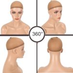Brown Wig Caps for Lace Front Wigs: 10 PCS of Soft and Breathable Stocking Caps for a Natural Look (Brown Cap)