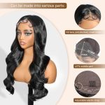 26-Inch Black Lace Front Wig - HD Lace, Baby Hair, and 180% Density for Unmatched Glamour! 🖤✨