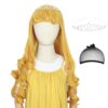 Yan Dream Princess Wig for Kids Girls – Golden Long