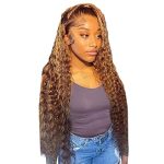 Elevate Your Confidence with HMDABD Transparent Lace Front Wig: Natural, Reusable, and Stylish Brown Synthetic Hair