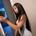 Front Wig for Black Women Long Straight Natural