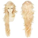 ANOGOL Wig Cap+Douma Wig Blonde Wig for Demon Slayer Cosplay, Perfect for Halloween and Anime Parties
