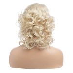 Blonde Bombshell Short Curly Wig - Soft Synthetic Heat Resistant Hair for Party, Costumes, and Halloween Glam
