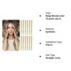 Transform Your Look with v12 Pcs Beige Blonde Clip In Hair Extensions - 20 Inches Straight Synthetic Hairpieces for Women, Easy to Use and Heat-Resistant