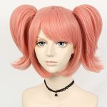 ink Cosplay Wig Featuring Double Ponytails – Perfect for Anime Cosplay and Halloween Parties