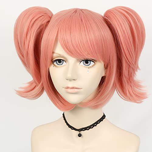 ink Cosplay Wig Featuring Double Ponytails – Perfect for Anime Cosplay and Halloween Parties