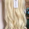 Long Thick One Piece Wavy Clip-In Hair Extensions 20" - Blonde Curly Hairpiece for Women
