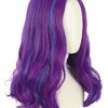 Long Curly Purple Wig - Perfect for Cosplay, Costume, and Halloween Parties