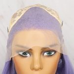 Purple Hair Lace Front Wig Long Straight 13x3 Synthetic Wigs with Free Part Heat Resistant Replacement with Natural Hairline For Black Women