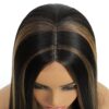 SHINYSHOW's 26 Inch Brown Highlight Blonde Wig: Embrace Natural Beauty and Versatility in Long Straight Synthetic Hair