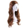 Long Wave Brown Movie Costumes Cosplay Wigs for Women – Ideal for Film-inspired Styles!