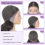 Long Wavy Black Lace Front Wig - Unveiling the Allure of HD Lace, 13x4x1 Middle Part, and Heat Resistance (24 Inch, 1B)