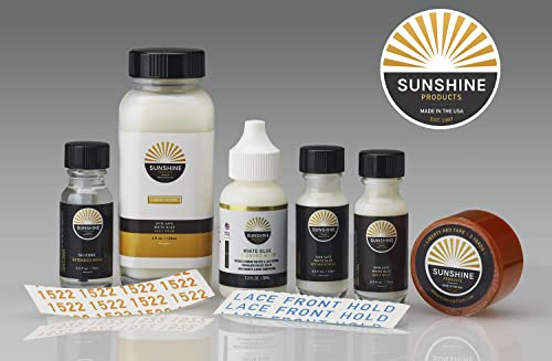 Sunshine Bond Thin Silicone Hair Replacement Adhesive - Extended Hold for Poly and Lace Hairpiece - 3-4 Weeks