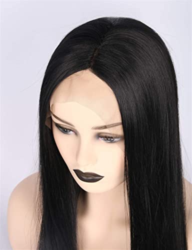 NNOLA Women's Wig 24 Inch Black Straight Lace Front - Unleash Your Glamour for Halloween, Concerts, and Beyond