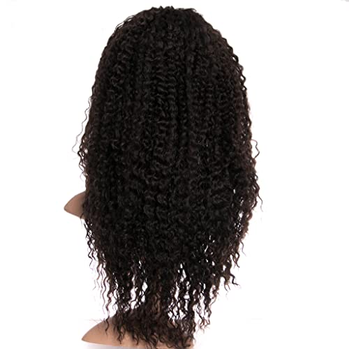 Refrescante Natural Brown Afro Kinkys Curly Wig - Heat Resistant Synthetic Beauty for Everyday Charm and Special Occasions