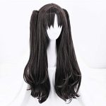 Dark Brown Cosplay Wig – Long Wavy Locks with Ponytails for the Ultimate Costume Party