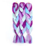 Colorful Braiding Hair Extensions – Stand Out with 24-Inch Rainbow Jumbo Braids