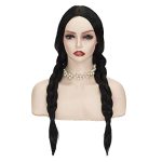 Elevate Your Costume Experience with a 22-Inch Long Black Wig – Perfect for Halloween and Cosplay Parties!