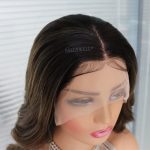 SALLYWELL Ombre Brown Lace Front Wigs - Elevate Your Style with Premium Synthetic Elegance
