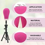 23 Inch Canvas Wig Mannequin Head – Complete Wig Making Set with Tripod Stand and Essential Accessories