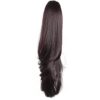 MFZZKAP Chestnut Brown 22" Straight Hair Extension Claw Clip Ponytail - Instant Glamour for All Occasions