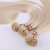 3 Bundles Silky Straight Synthetic Hair Weave Extensions in Blonde