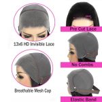 Effortless Elegance: 26 Inch Wear And Go Deep Wave Lace Front Wig - Pre Plucked, Pre Cut, and 180% Density HD Transparent Beauty